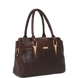 Teakwood Leathers Textured Structured Handheld Bag image 2