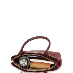 Teakwood Leathers Textured Leather Structured Handheld Bag image 4