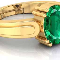 sidhi shree Natural 10.25 Ratti Emerald Panna Gem Stone Ring With Leb Certificate Brass Emerald Ring-picture-23