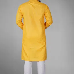 dhasu trendz Pack of 2 Men Solid Jacquard, Cotton Blend Straight Kurta image 5