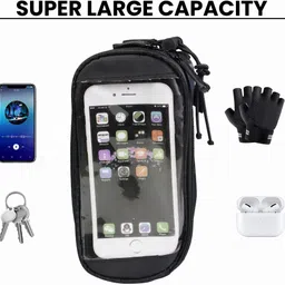 manogyam Waterproof Touch Screen Cycle Bag Mobile Phone Holder with Touch Sensivity image 4