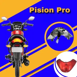 y retail Passion Pro N/M Brake light, Back Light, without bulb Tail Light Tail Light Motorbike Halogen for Hero (12 V, 5 W) image 2