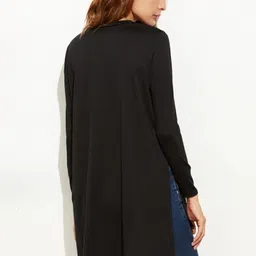 dream beauty fashion Casual Regular Sleeves Solid Women Black Top image 3