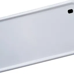 cubeon Premium Quality Metal Number Plate For Universal Bike/Scooty (WHITE) Bike Number Plate image 4