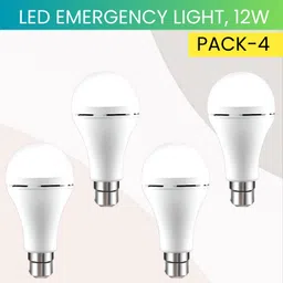 sacro 12W Rechargeable Inverter LED Bulb with Upto 4H.Power Cut Lighting Pack of_4P229 4 hrs Bulb Emergency Light-picture-15