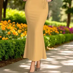 The Stanch Shapeware Gold MT0002 Lycra Blend Petticoat-image-78