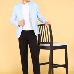 killer Men Solid Single Breasted Casual Blazer image 2