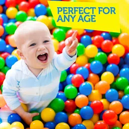 stoffier garten 50 Pcs 4 cm Soft Plastic Balls BPA Free Crush Proof Ball Pit Ball for Kid Baseball image 2