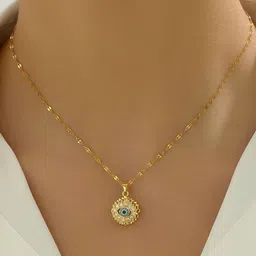 palli creation Elegant Gold-Plated Teardrop Pendant Locket Gold-plated Diamond, Crystal Stainless Steel Pendant image 1