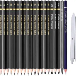 Artist Grade Sketching Drawing Pencils Set with Paper Stumps Pencil-image-16