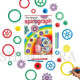 shimmera Premium Spirograph Kit with Pens and Paper Endless Mandala & Spiral Art Patterns-picture-41