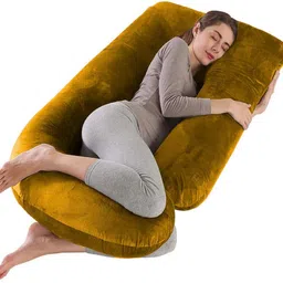 wild mint Luxurious Modern Shape Microfibre Solid Pregnancy Pillow Pack of 1-picture-27