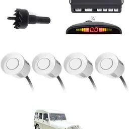 zplus 4White Parking Sensor With LED Display Increased Safety For Car-183 Safety of Passengers/Car One Alarm Kit-1525 Parking Sensor-picture-26