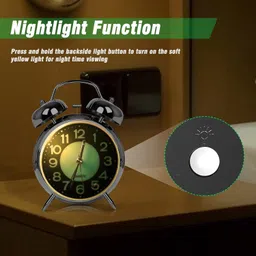 zebify Analog Silver Clock image 5
