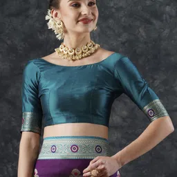 sareemall Woven Banarasi Silk Blend Saree image 5