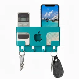 Unique Goods Haven Apple-Shaped Wall Mount Mobile Holder-No Drill-Green Colour Mobile Holder-picture-15
