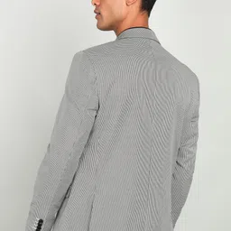 park avenue Men Houndstooth Single Breasted Formal Blazer image 4