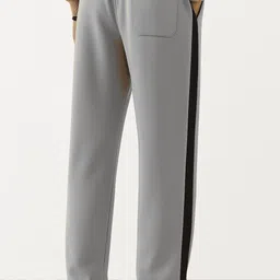 rylin Men Solid Grey Track Pants image 4