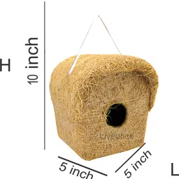 liveonce NATURAL NORMAL BIRD HOUSE FOR ALL BIRDS PACK OF 8 Bird House image 2