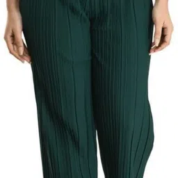 al-hudooms Pack of 2 Women Relaxed Yellow, Green Lycra Blend Trousers image 3