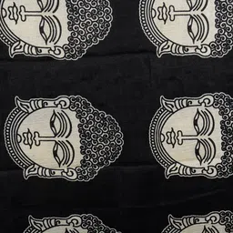 traditions bazaar Art Silk Printed Black Women Dupatta image 2