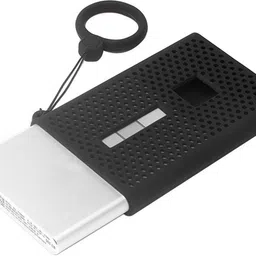 syscom Silicone Case for Samsung T7 Portable SSD 1TB 2TB 500GB Lightweight Black 2.5 inch Silicon Case image 2