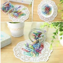 Ondesk Essentials 30 MM Gem Clips Small Metal Gem Clips | U Clips | Paper Clips image 3