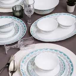 cello Pack of 33 Opalware Glass Dinner Set of 33pcs Dinner Set image 5
