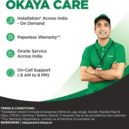 okaya Inverter and Battery Combo, ATSW1400 1150VA Inverter & OPTT22060 190Ah Tall Tubular Inverter Battery image 5