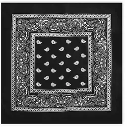 PAROPKAR Paisley 3 piece Cowboy Handkerchife Cotton Hanky ["Black"] Handkerchief-image-63