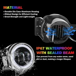 lovmoto LED Fog Lamp Unit for Tata Universal For Car image 5