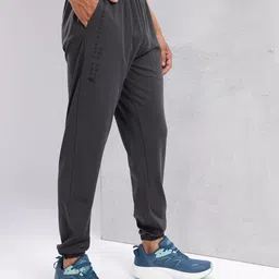 hrx by hrithik roshan Men Solid Grey Track Pants image 3