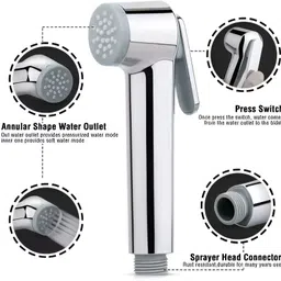kyari - Premium Health Faucet Jet Spray Complete Set -HF542 Jet Spray Gun Health Faucet For Toilet / Bathroom Health Faucet image 2