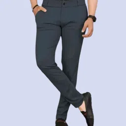 civira trending Men Slim Fit Multicolor Cotton Blend Trousers image 1