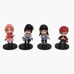offo Naruto Anime Chibbi Figures [6-7 cm] For Home Decors, Office Desks and Study Table image 2