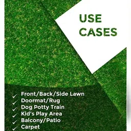 comfy home High Density Artificial Grass Carpet ( 5 X 8 ) Feet Artificial Turf Sheet image 2