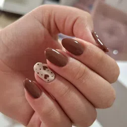 reimichi Long Lasting Quick Drying Glossy Finish Nail Enamel dust brown image 3