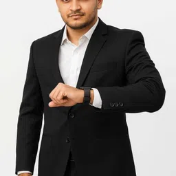 fashyy trend Men Solid Single Breasted Festive & Wedding Blazer-picture-36