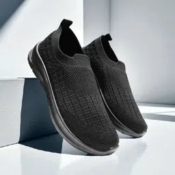 Fabbmate Trendy Memory Foam Walking Slip On Sneakers For Women image 3