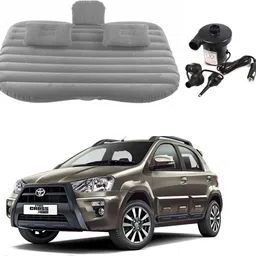 oshotto Car Travel Inflatable Bed Mattress with Two Air Pillows For Etios Cross (Grey) Car Inflatable Bed-picture-21