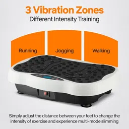 4beauty Therapy Vibration Plate for Weight Loss Health & Fitness Full Body Vibration Exercise Platform with Wireless Remote, Magnetic Acupressure & Adjustable Modes Massager image 3
