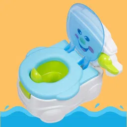oui mama potty pot Removable Bowl Cushion Seat Covering Lid, Grip Handles Perfect Potty Seat image 5
