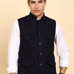 heevis Solid Men Waistcoat-picture-10