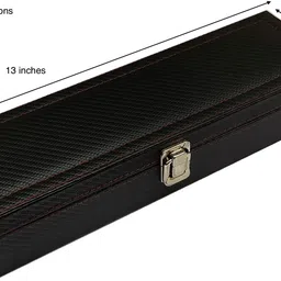 chestkraft Portable 6 Slots Watch Organiser Box made in Faux leatherette &Suede Watch Box image 5