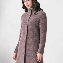 globus 100% Polyester Solid Coat For Women image 3