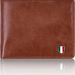 taqwa Men Tan Genuine Leather, Artificial Leather Wallet image 3