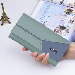 altair Casual, Formal, Party Light Green Clutch-picture-11