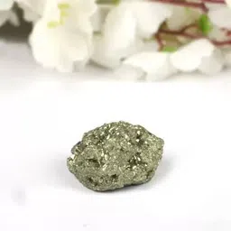 sukhad Natural Pyrite Rough Stone Money Magnet Stone High Energy 30 gms Regular Asymmetrical Crystal Stone image 4