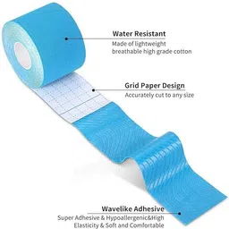 aravli Kinesiology Tape Waterproof Uncut Tape for Muscle Support Crepe Bandage image 2