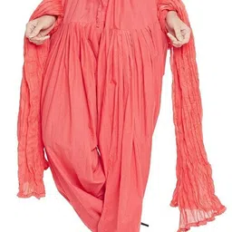 Cotton Blend Solid Women ["Pink"] Salwar-image-29